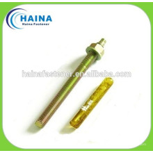 galvanized carbon steel chemical anchor, anchor bolt M8-30